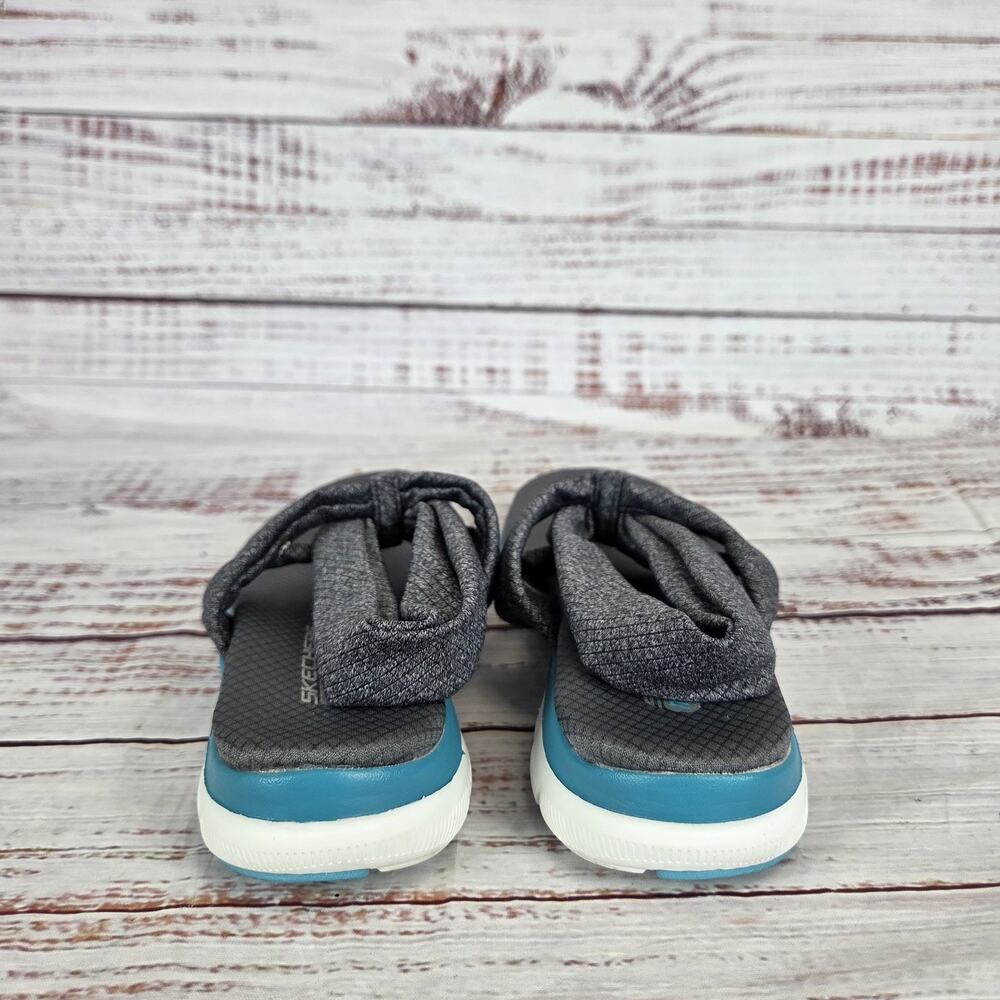 Skechers Shoes Womens 8 Dual Lite Memory Foam Gel Flip Flop Sandals Summer Vibes - Picture 5 of 10